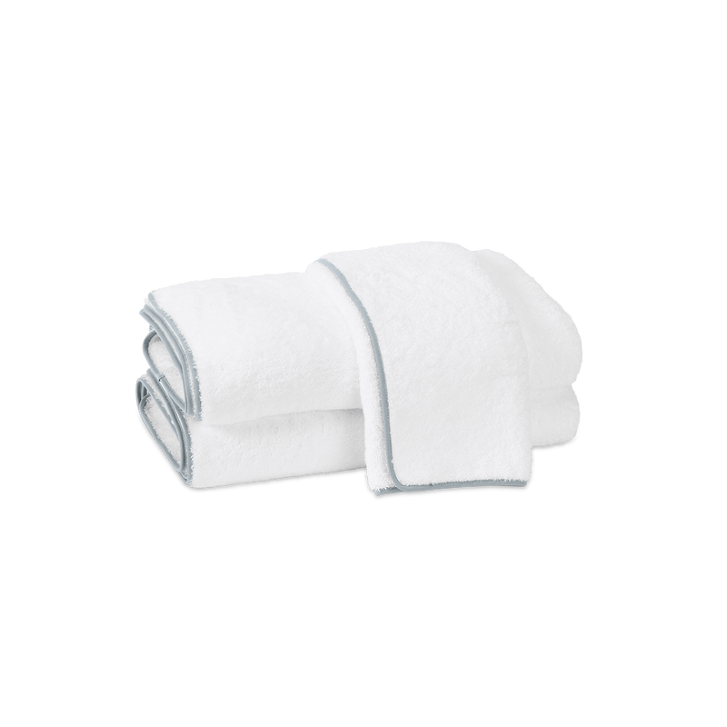 Cairo Towels in White &amp; Pool - View 1