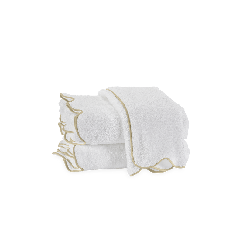 Cairo Scallop Towels in Sand - View 1