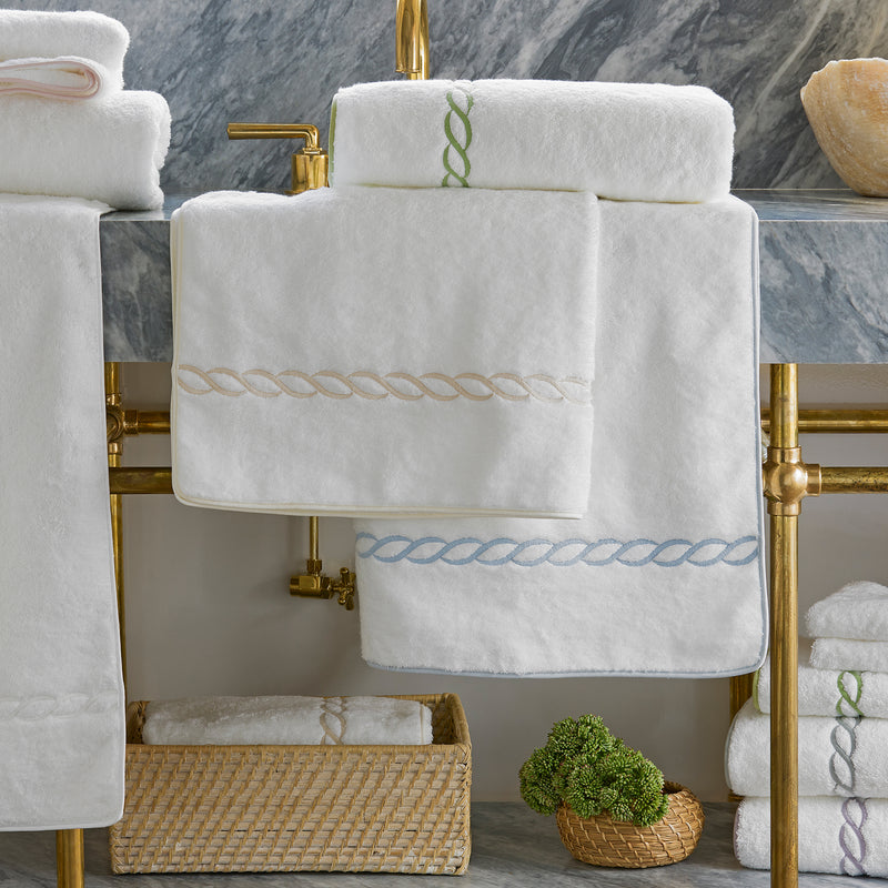Classic Chain Towels in Blush - View 4
