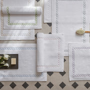 Classic Chain embroidered bedding