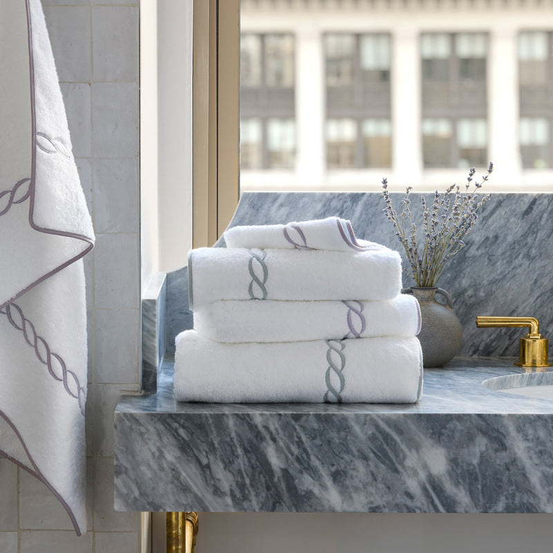 Classic Chain Towels in Blush - View 2