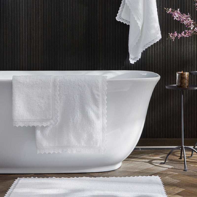 Ellis Towels in White - View 2