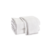 Pale pink-gray Enzo towels.