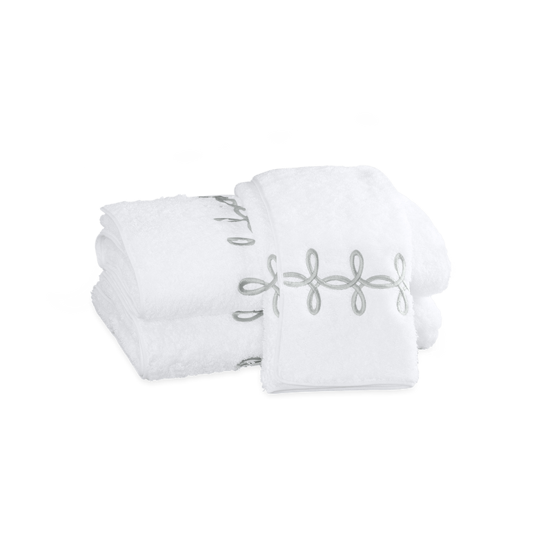 Gordian Knot Towels in Silver - View 1