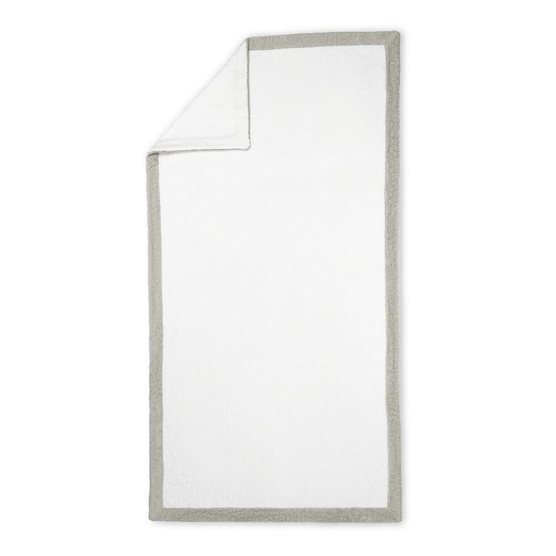Helios Pool Towel in White &amp; Pearl - View 1