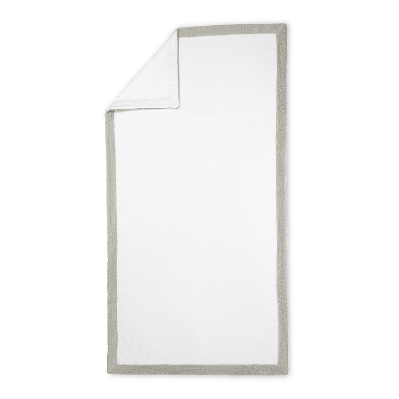 Helios Pool Towel in White &amp; Pearl - View 3