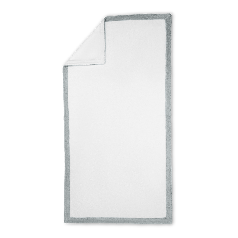 Helios Pool Towel in White &amp; Pearl - View 4