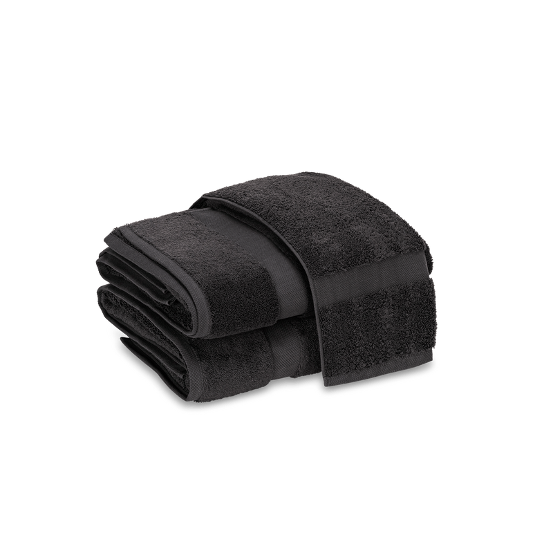 Lotus Towels in Black - View 1