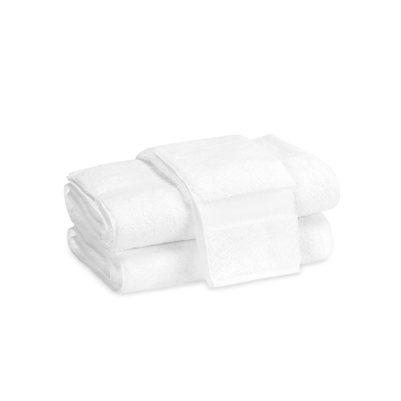 Lotus Towels in White - View 1