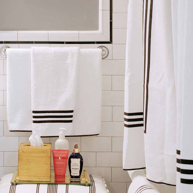 Newport Towels in Blue Stripe - View 3