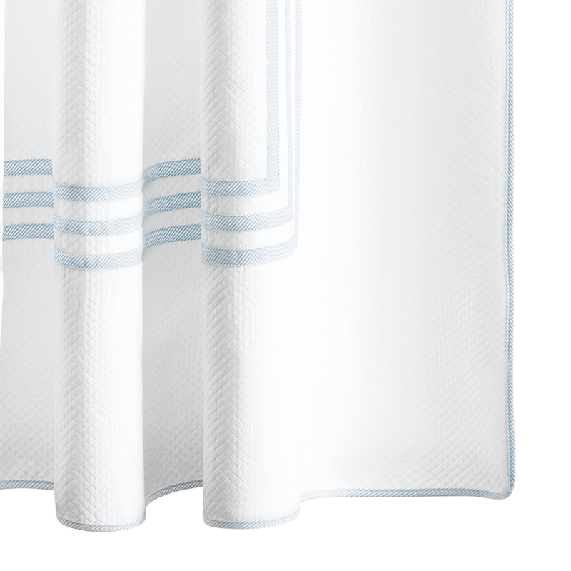Newport Shower Curtain in Blue Stripe - View 1