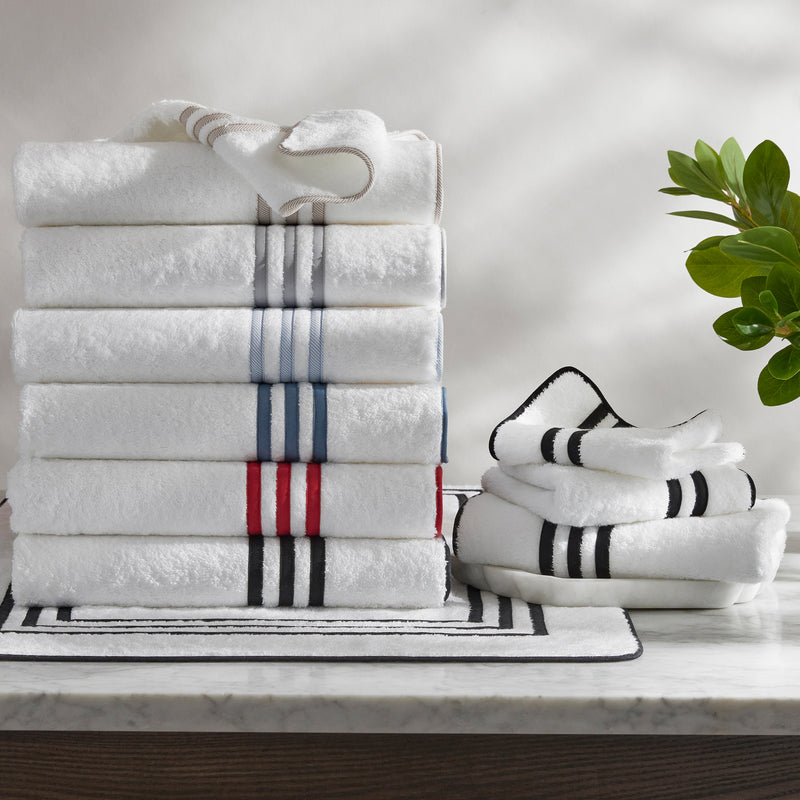Newport Towels in Blue Stripe - View 1