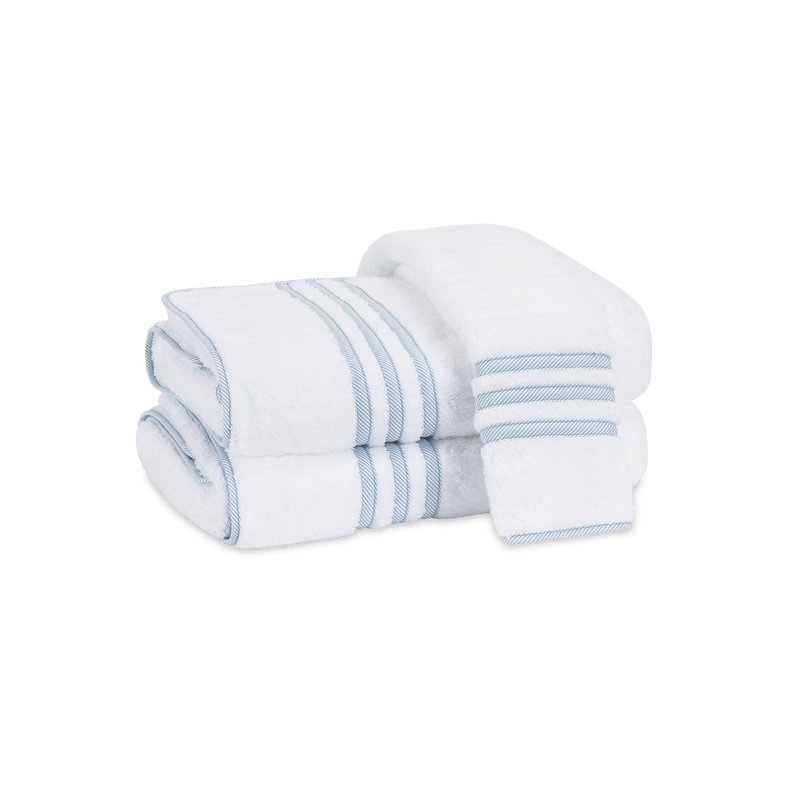 Newport Towels in Blue Stripe - View 1