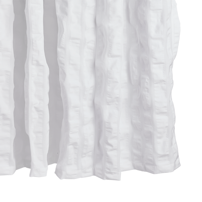 Panama Shower Curtain in White - View 1