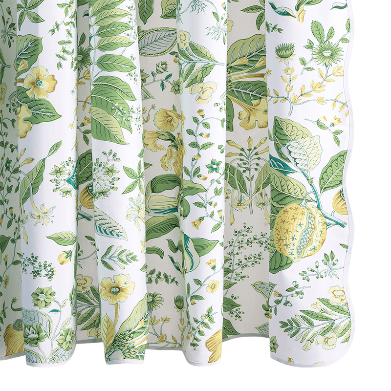 Pomegranate Shower Curtain in Citrus - View 1