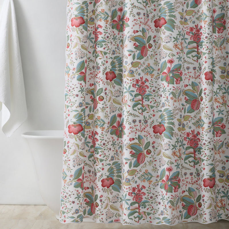 Pomegranate Shower Curtain in Citrus - View 1