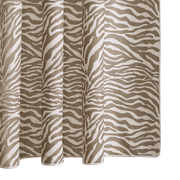 Tan Regine shower curtain.