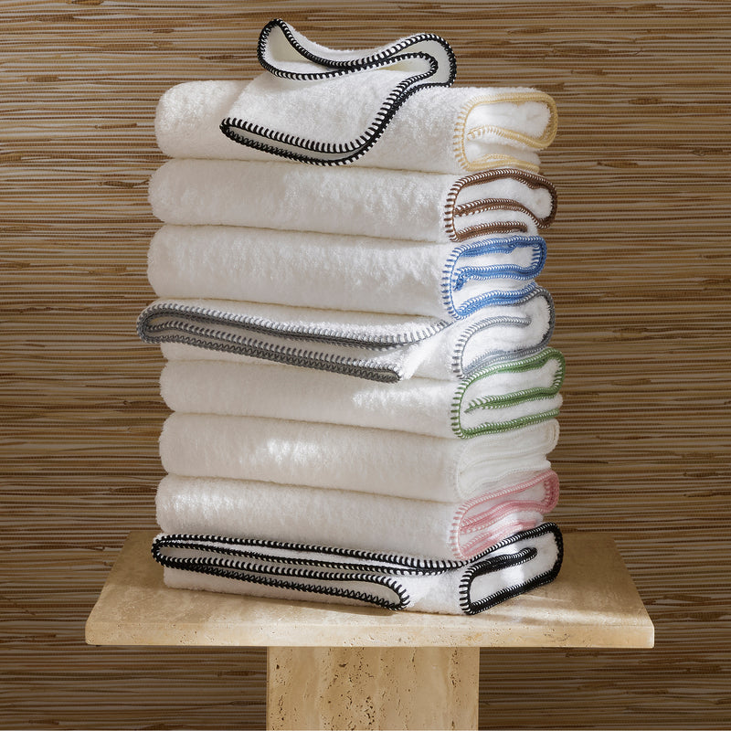 Whipstitch Towels in Periwinkle - View 1