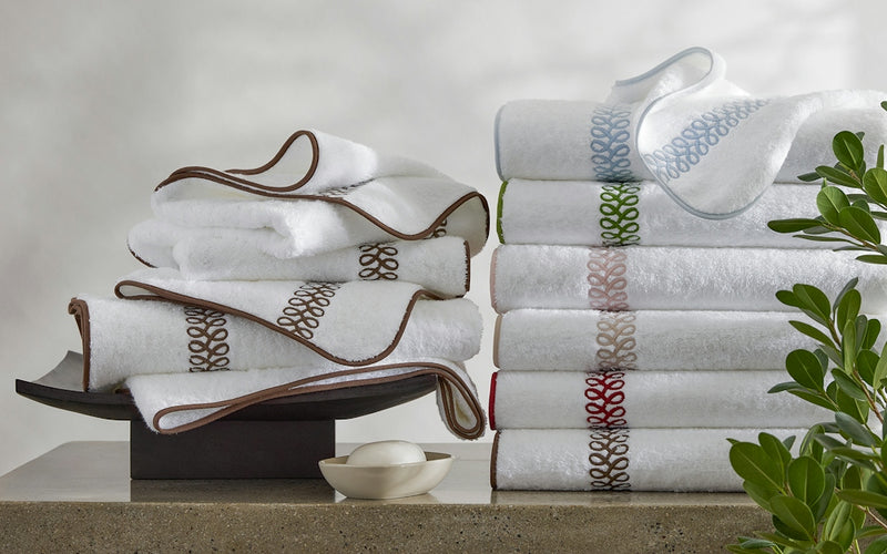 Astor Braid Guest Towels - set of 2 in Lemon - View 1