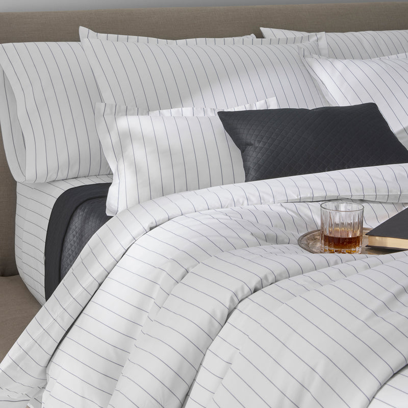 Amalfi Fitted Sheet in Charcoal - View 3