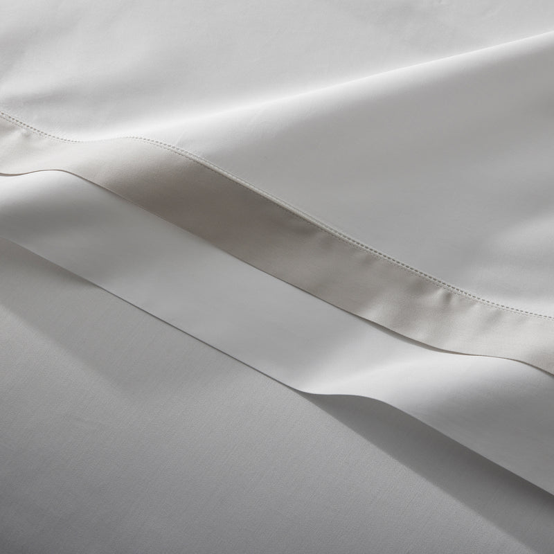 Ambrose Duvet Cover in Bone &amp; Silver - View 3