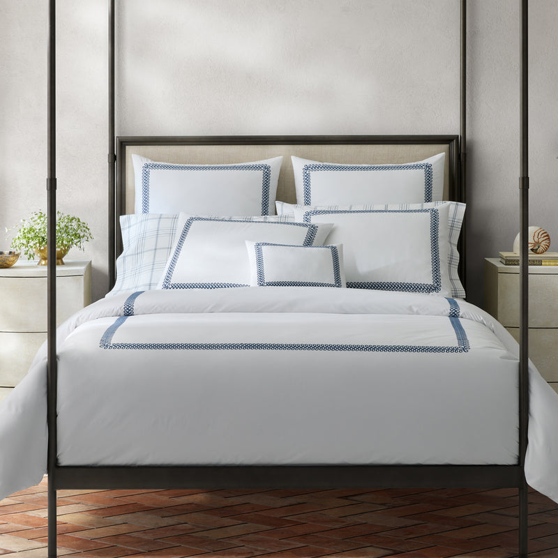 Astor Braid Duvet Cover in Indigo - View 1