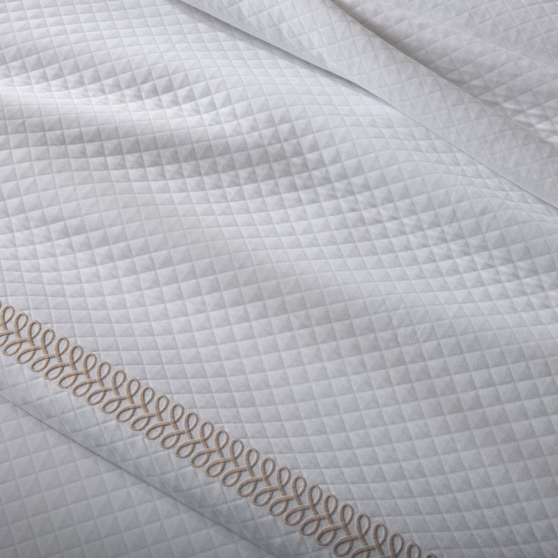 Astor Braid Matelassé Sham in Dune - View 4