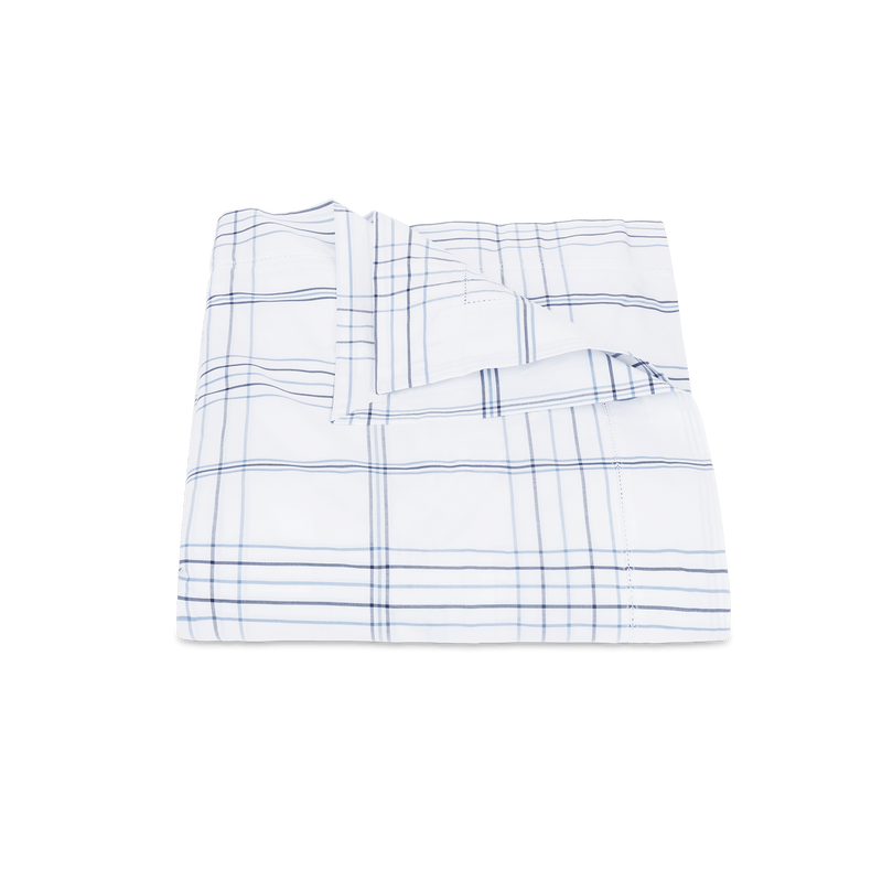 August Plaid Duvet Cover in Navy - View 1