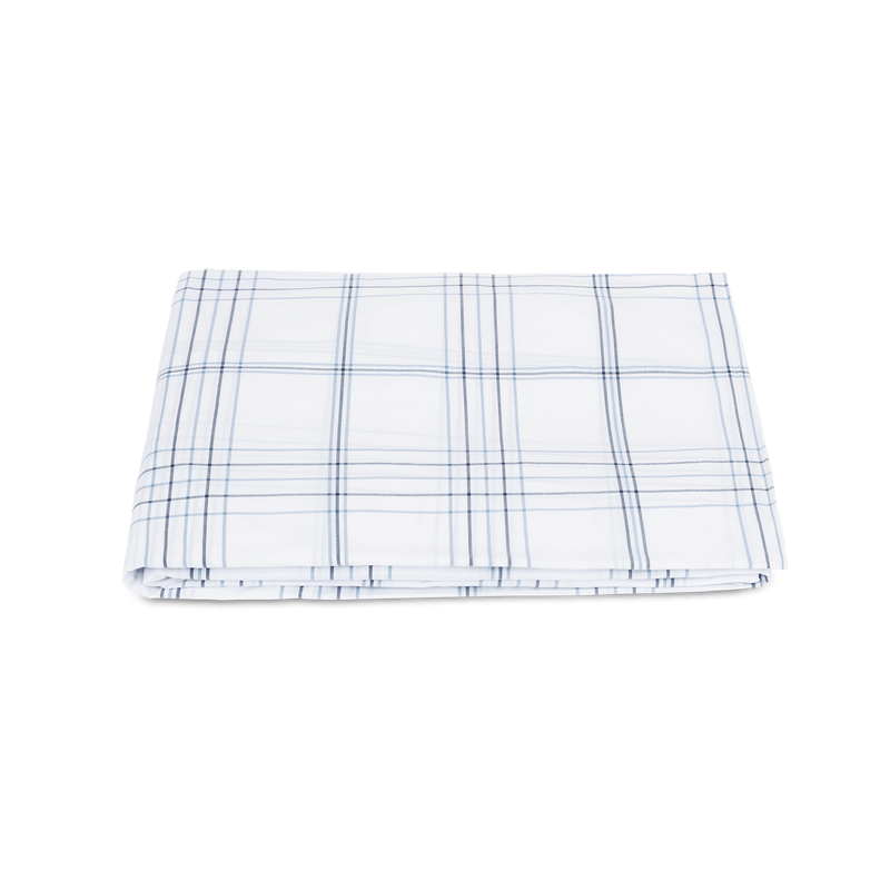 August Plaid Fitted Sheet in Navy - View 1