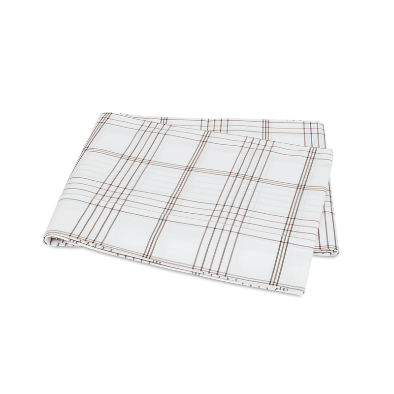 August Plaid Flat Sheet in Sable - View 1