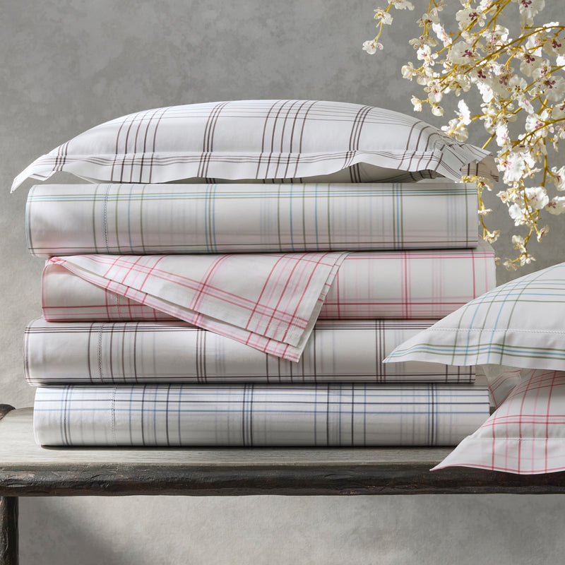 August Plaid Flat Sheet in Sable - View 2