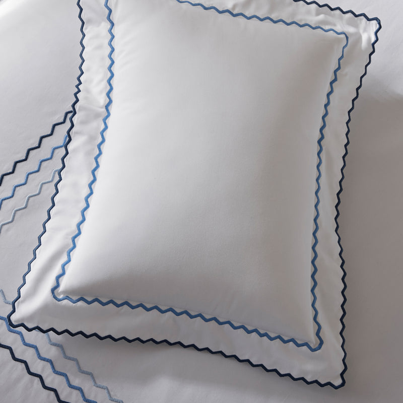 Axel Pillowcase - Pair in Azure - View 3