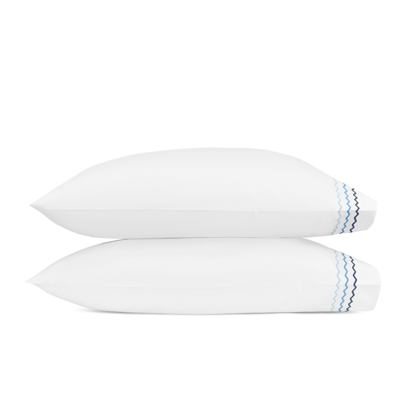 Axel Pillowcase - Pair in Azure - View 1
