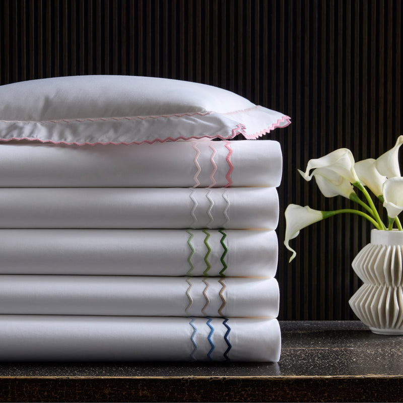 Axel Pillowcase - Pair in Azure - View 2
