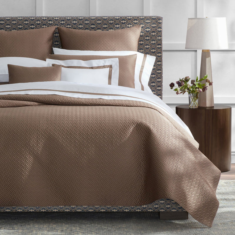 Basketweave Sham in Dune - View 3