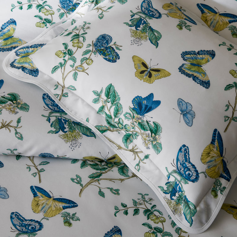 Baudin Butterfly Fitted Sheet in Prussian Blue - View 3