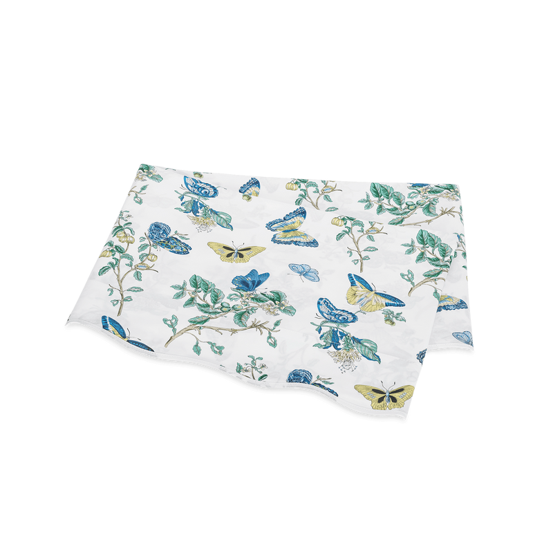 Baudin Butterfly Flat Sheet in Prussian Blue - View 1