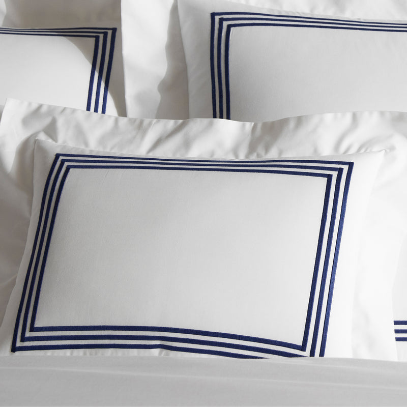 Bel Tempo Pillowcase - Pair in Navy - View 4