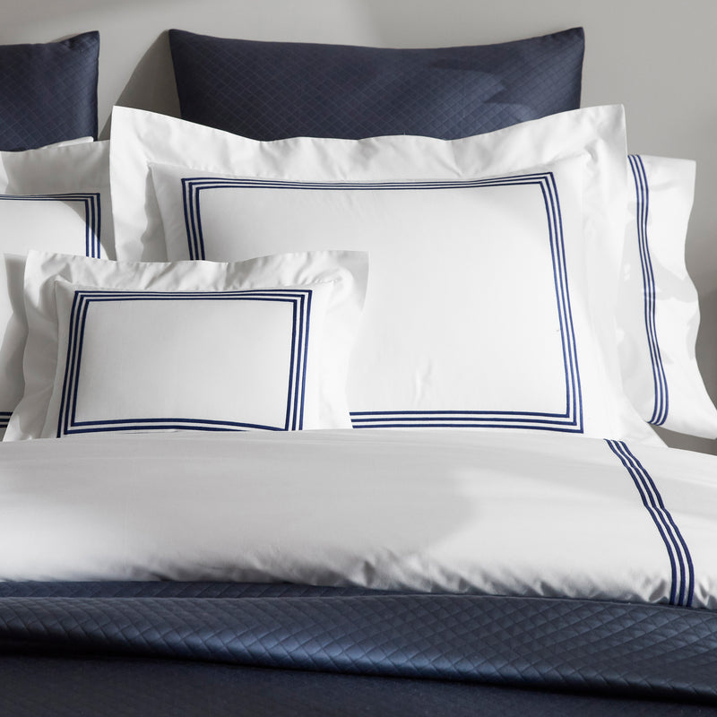 Bel Tempo Duvet Cover in Navy - View 3