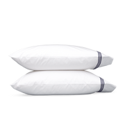 Navy Bel Tempo pillowcase, folded.