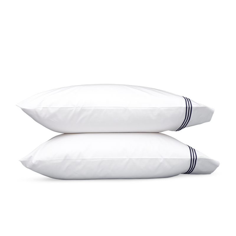 Bel Tempo Pillowcase - Pair in Navy - View 1