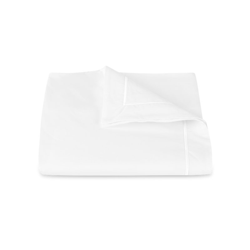 Bergamo Duvet Cover in White - View 1