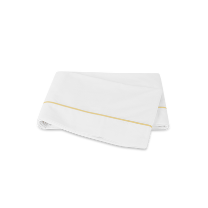 Golden amber Bergamo flat sheet.