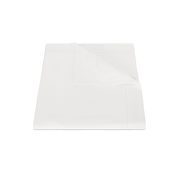 Off-white Bergamo Hemstitch duvet cover, folded.