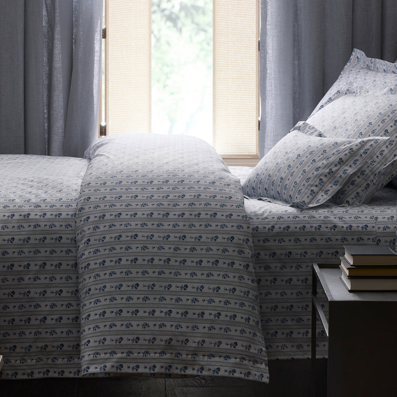 Cabanon Stripe Pillowcase - Pair in Blue - View 1