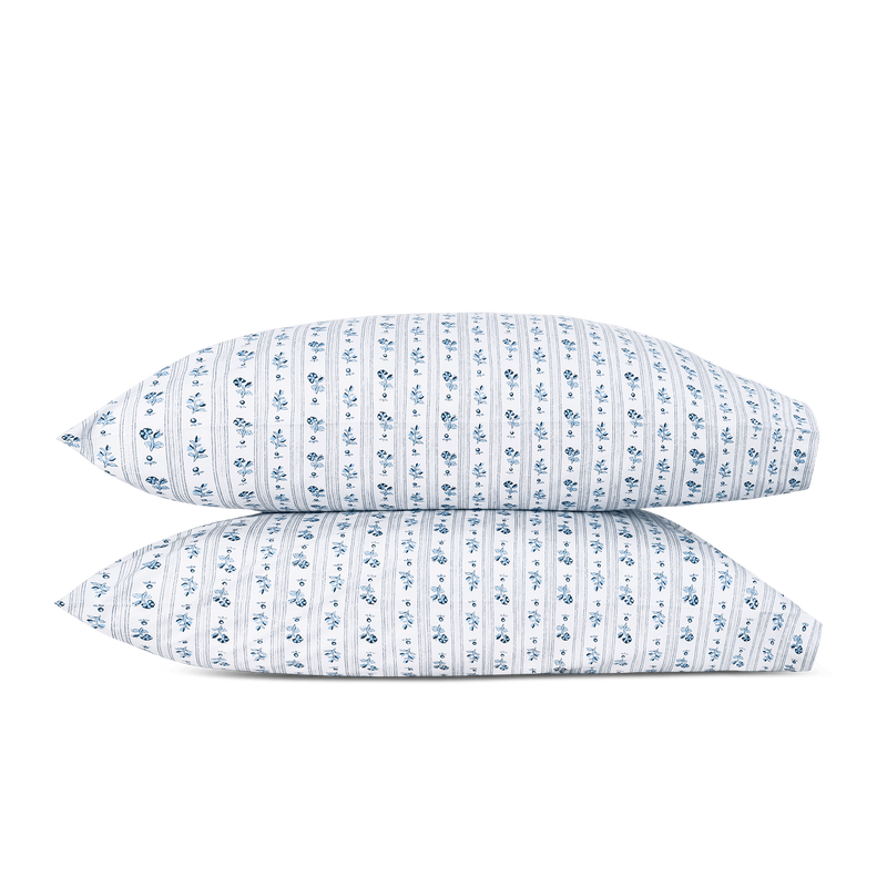 Cabanon Stripe Pillowcase - Pair in Blue - View 1