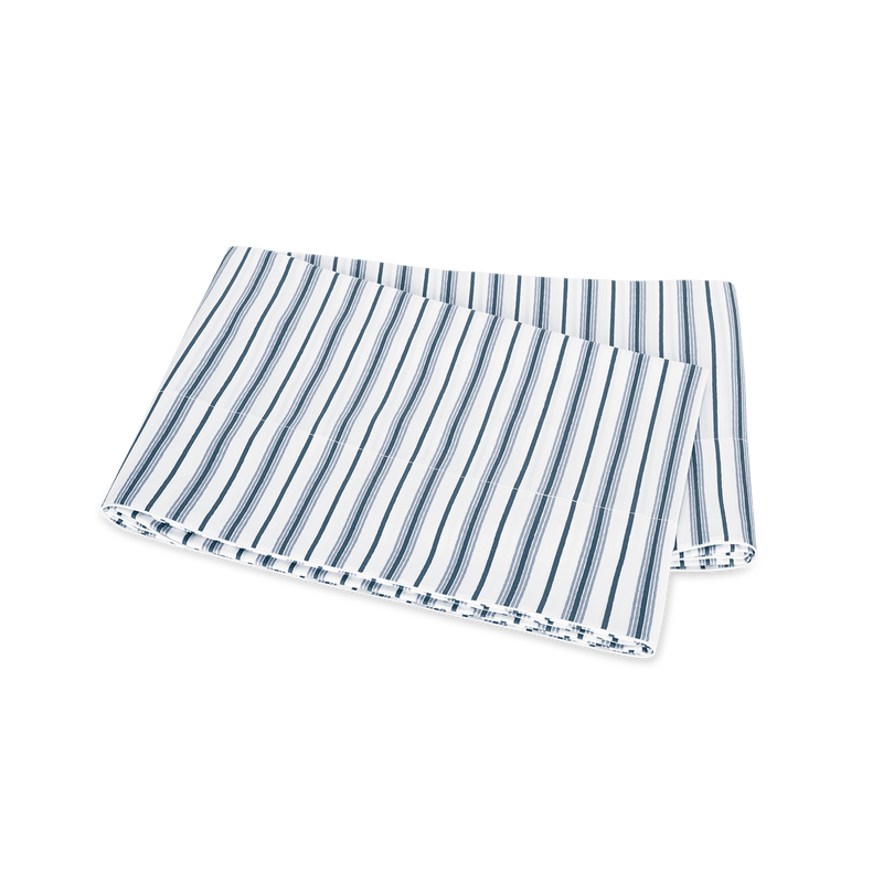 Calypso Flat Sheet in Prussian Blue - View 1