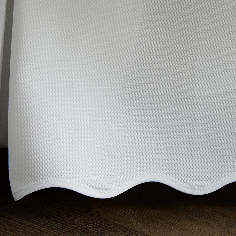Camilla Pique Bed Skirt in White - View 2