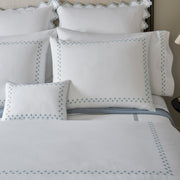 Casablanca Moroccan-tile-inspired embroidered bedding