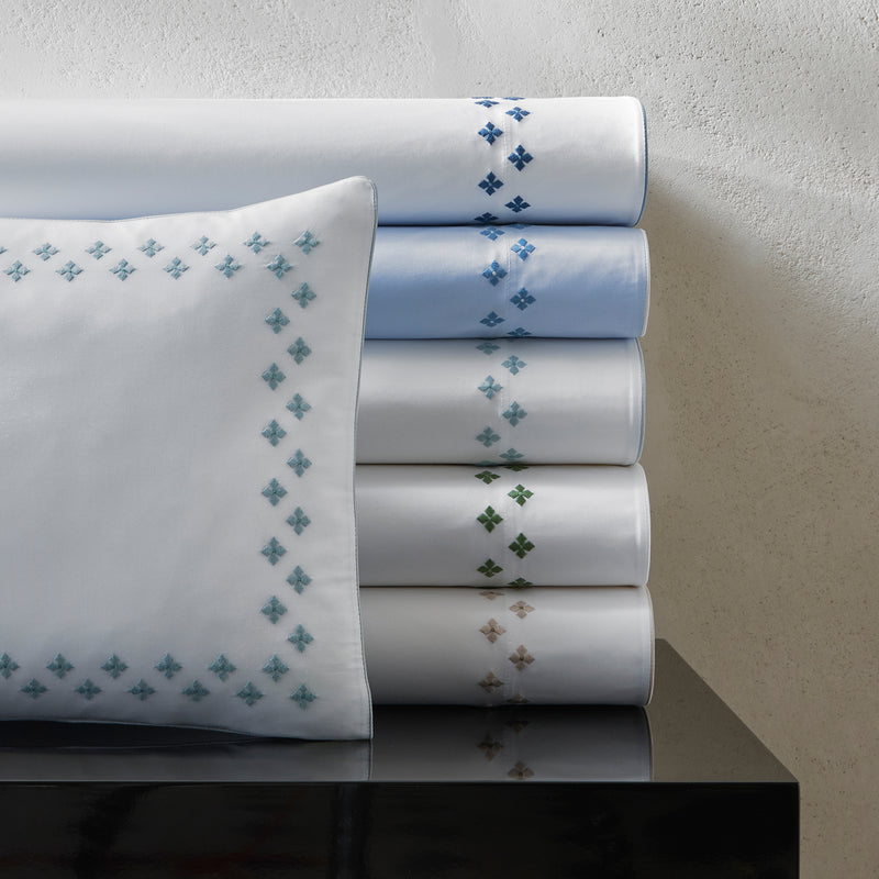 Casablanca Pillowcase - Pair in Pool - View 1